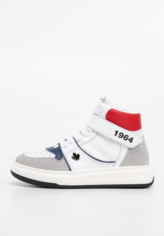 Dsquared2 SPIKER SNEAKERS LACE-UP SUEDE & NAPPA WITH CONTRASTING DET Multi-Coloured (ZZO2Q5K24-T00) Kids