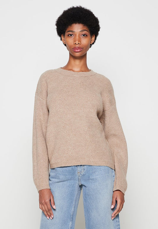 Pieces PCANIRA LS KNIT KAC Grey (ZZO1KAD06-C00) Women