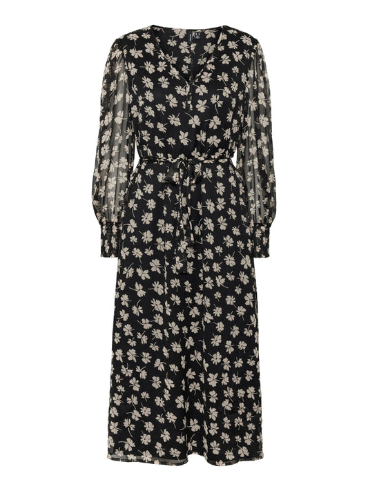 Vero Moda VMPICA L/S V-NECK 7/8 DRESS WVN BTQ (8859539) Women
