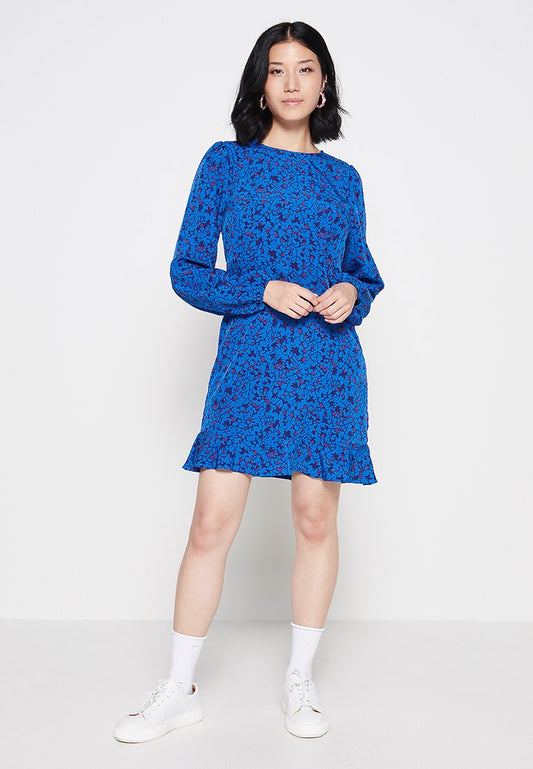 VILA VIALLES L/S SHORT DRESS/ZL Blue (ZZO1K9X22-K00) Women