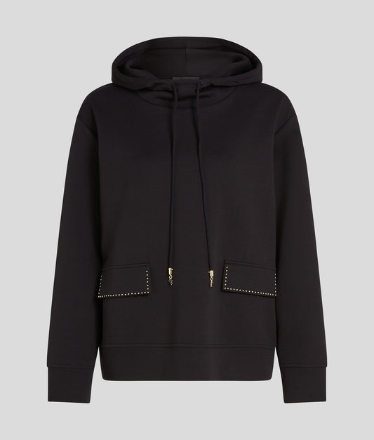 Karl Lagerfeld Mini Stud Detail Hoodie (B1W20013) Women