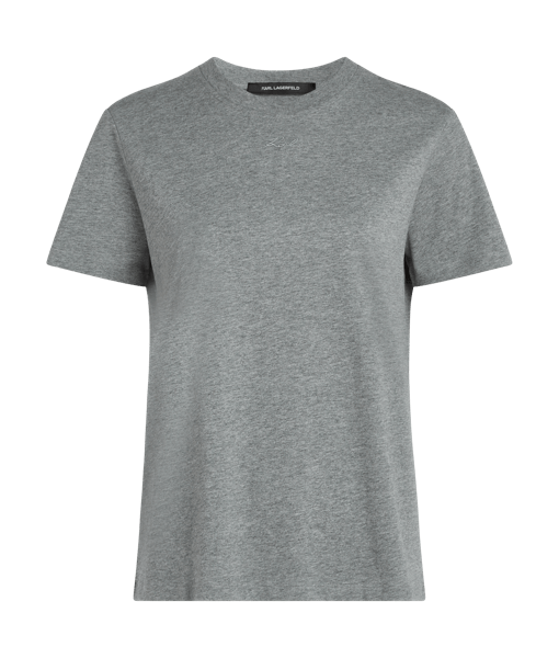 Karl Lagerfeld Essential Regular T-Shirt Light Grey Melange (B2W17094257) Women