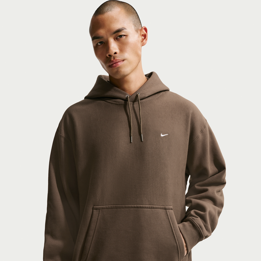 Nike Solo Swoosh Men's Pullover Hoodie Dark Hazel/White (HV1082-212) Men