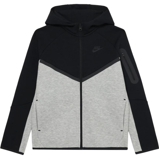 Nike Tech Fleece Zip Hoodie Black/Grey (GS) Kids