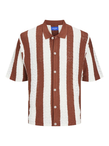Jack & Jones Originals JORNOTO KNIT SS POLO LN Maple Syrup (12255011-MapleSyrup) Men