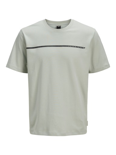 Jack & Jones Core JCOFUSION FULL BRANDING TEE SS CREW NOOS Aqua Gray (12273120-AquaGray) Men