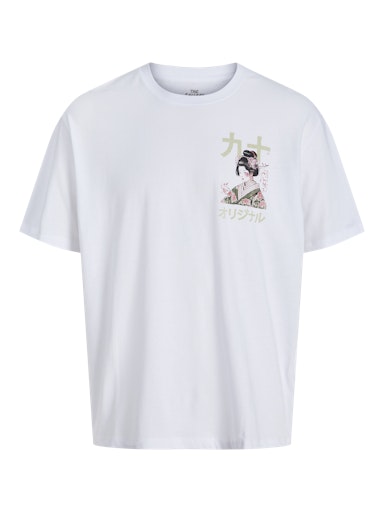 Jack & Jones Originals JORFUJI TEE SS CREW NECK TG Bright White (12278393-BrightWhite) Men
