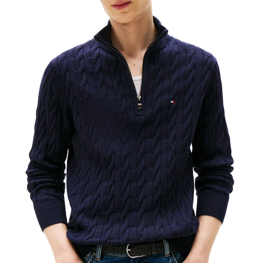 Tommy Hilfiger Classic Cotton Cable Sweater (MW0MW36532-DW5) Men