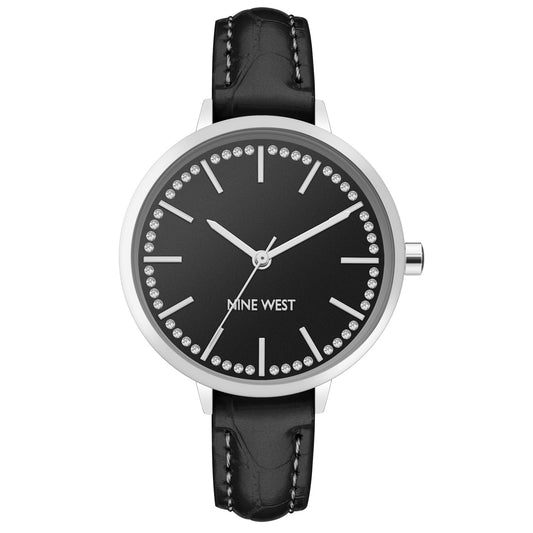 Nine West Quartz Watch Grey (NW-2555BKBK) Women