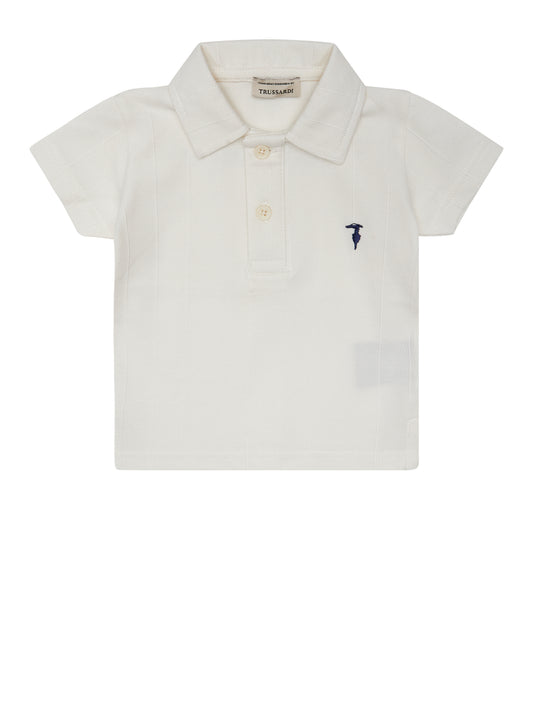 Trussardi Junior Polo Pilron White (TIP26096PO) Kids