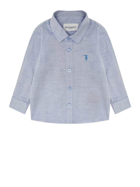 Trussardi Junior Shirt Cantonet Blue Plac (TIP26094CA) Kids