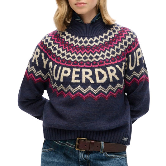 Superdry Fair Isle Knitted Sweater (W6110555A-B9R) Women