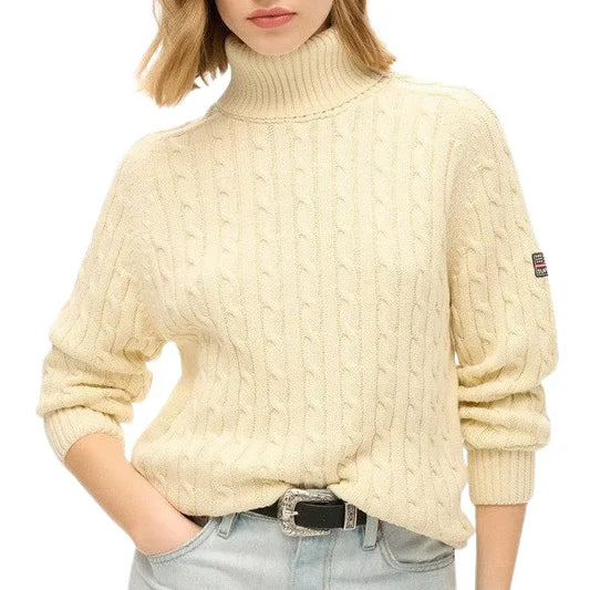 Superdry Slouchy Cable Roll Neck Sweater (W6110614A-D8K) Women