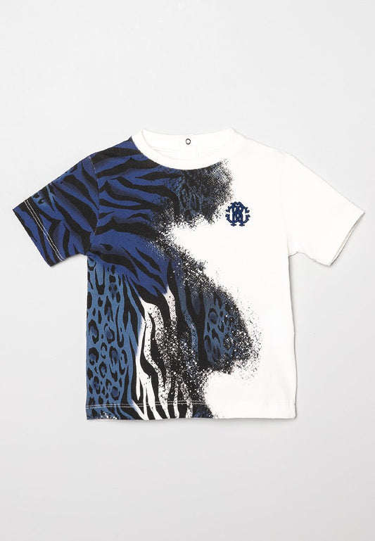 Roberto Cavalli Junior babyb t-shirt tiger white (ZZO1RD187-B00) Kids