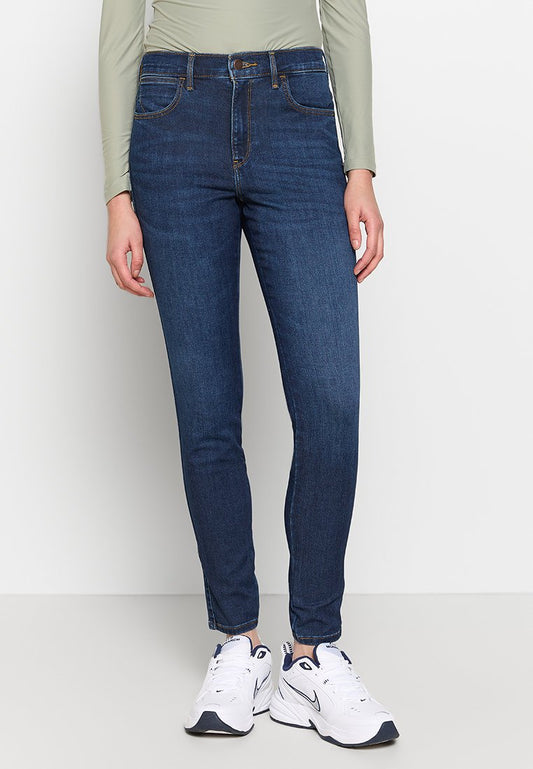 Wrangler HIGH SKINNY Dark Blue (ZZO2EVV11-S00) Women