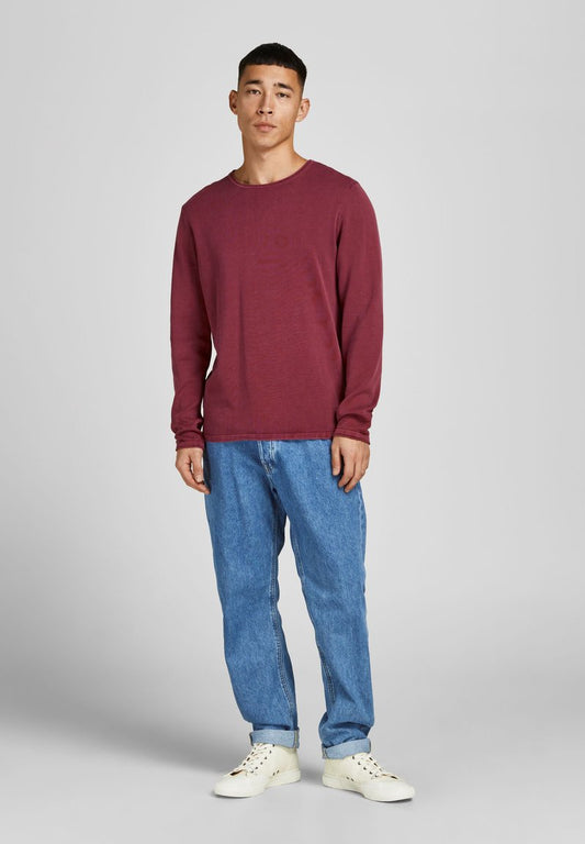 Jack & Jones Essentials JJELEO KNIT CREW NECK NOOS Hawthorn Rose (12174001-Hawthorn Rose) Men