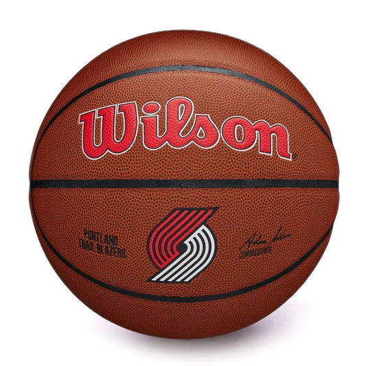Wilson Ball NBA Team Alliance Portland Trail Blazers Brown-Gold (WI-WTB3100XBPOR) Unisex