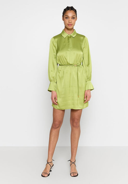 MARCIANO BY GUESS PETRA DRESS SOLID Light green (ZZO2N2K64-M00) Women