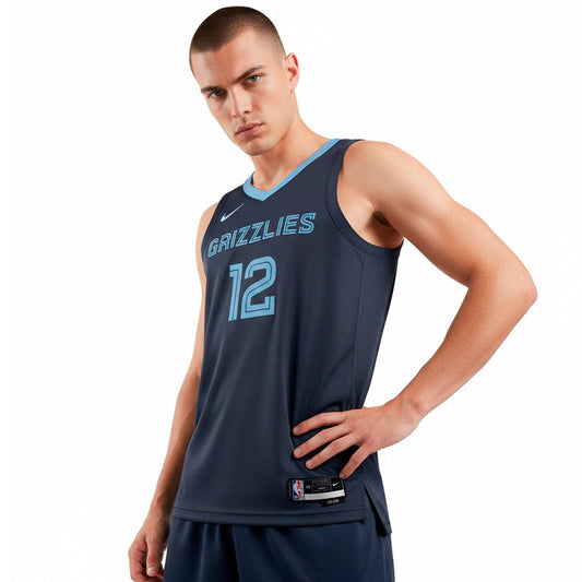 Nike Jersey Memphis Grizzlies Swingman Icon Edition Ja Morant College Navy (NI-DN2010-419) Unisex