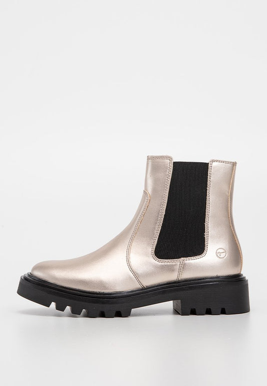 Tamaris Boot Flat Chelsea Gold-Coloured (ZZO2Q2817-F00) Women