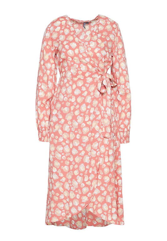 Pieces PCKIMA LS WRAP DRESS KAC (ZZO1FCC09-J00) Women