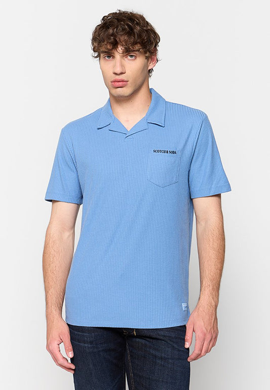 RIB JOHNNY COLLAR POCKET POLO Men