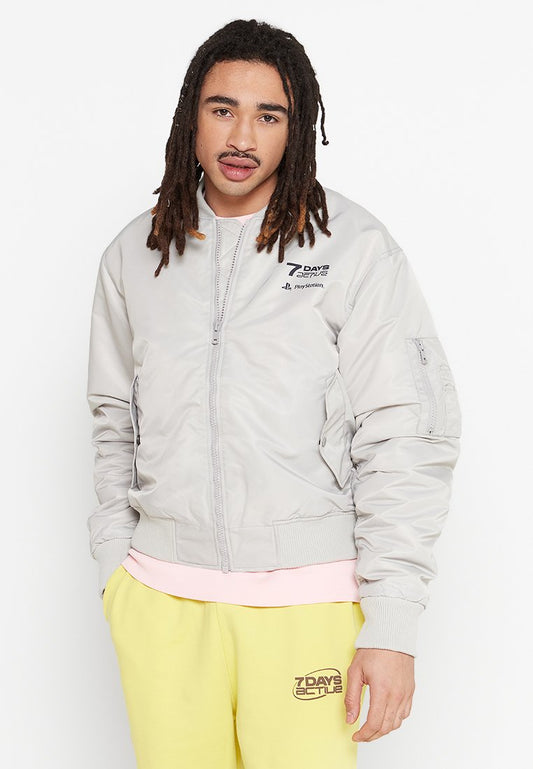 7 DAYS Active Bomber Jacket Off-White (ZZO27ZG93-E00) Unisex