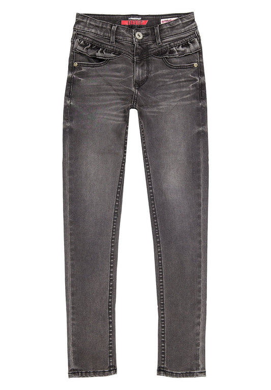 Vingino Skinny Jeans Brooklyn Ruffle grey (V2023A055-C11) Kids