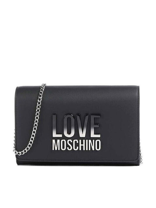 Love Moschino BORSA PU GRS NERO+GALV.NIKEL (JC4260PP0MKD000B) Women