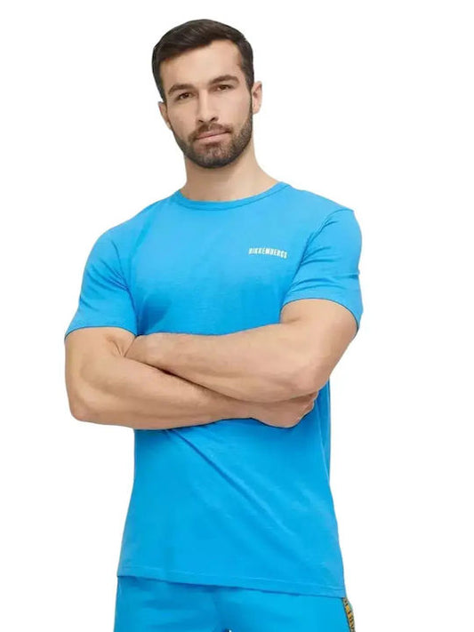 Bikkembergs Crew neck
t-shirt PUPINO (BKK2MTS01_Blue) Men