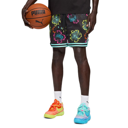 Puma Shorts Hoops X Rick And Morty Black (633096-01) Unisex