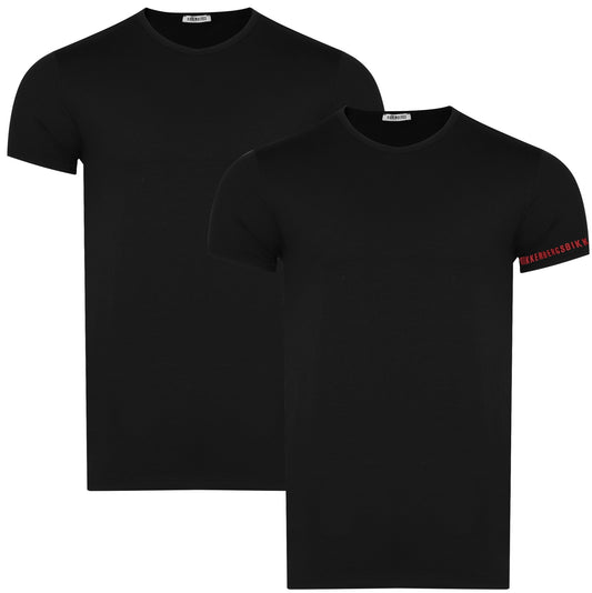 BIKKEMBERGS T SHIRT 2 PACK BKK1UTS09BI BLACK (5438) Men