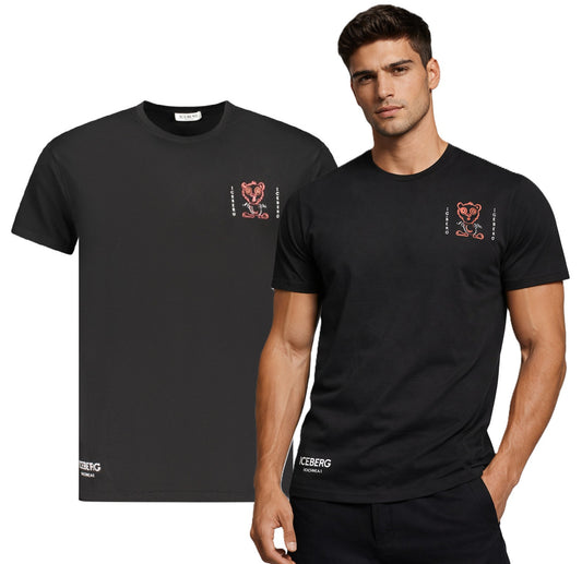 ICEBERG T SHIRT T Shirt ICE25MTS02 BLACK (9750) Men