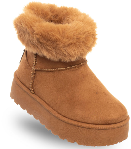 SOLO SOPRANY COUTURE Leather Ankle Boots ' SCG421P84/21 HUGH PLAT GIRL CAMEL (5983) Kids