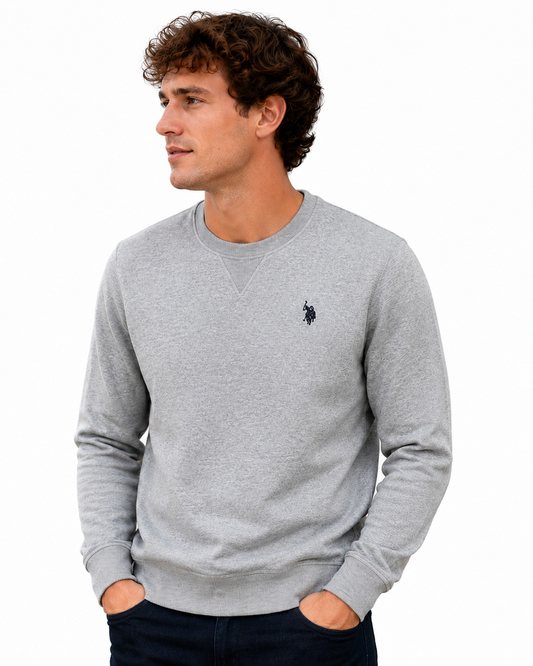 U.S. Polo Assn. Sweatshirt Men's Grey Melange (10560) Men