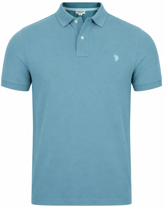 U.S. Polo Assn. Men's T-shirt POLO ZGASZONA TURKUSOWA (10501) Men